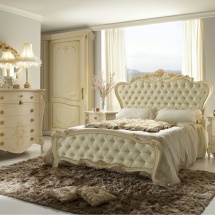 LETTO FIORALISO CON PEDIERA IMBOTTITA GR VANITY DECORO VALENTINA